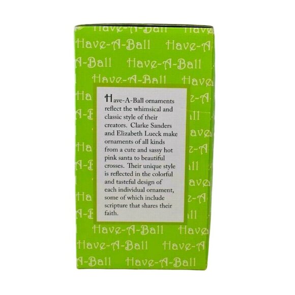 Have a Ball Purple Religious Buttony Cross Holiday Christmas Tree Ornament - Picture 4 of 6